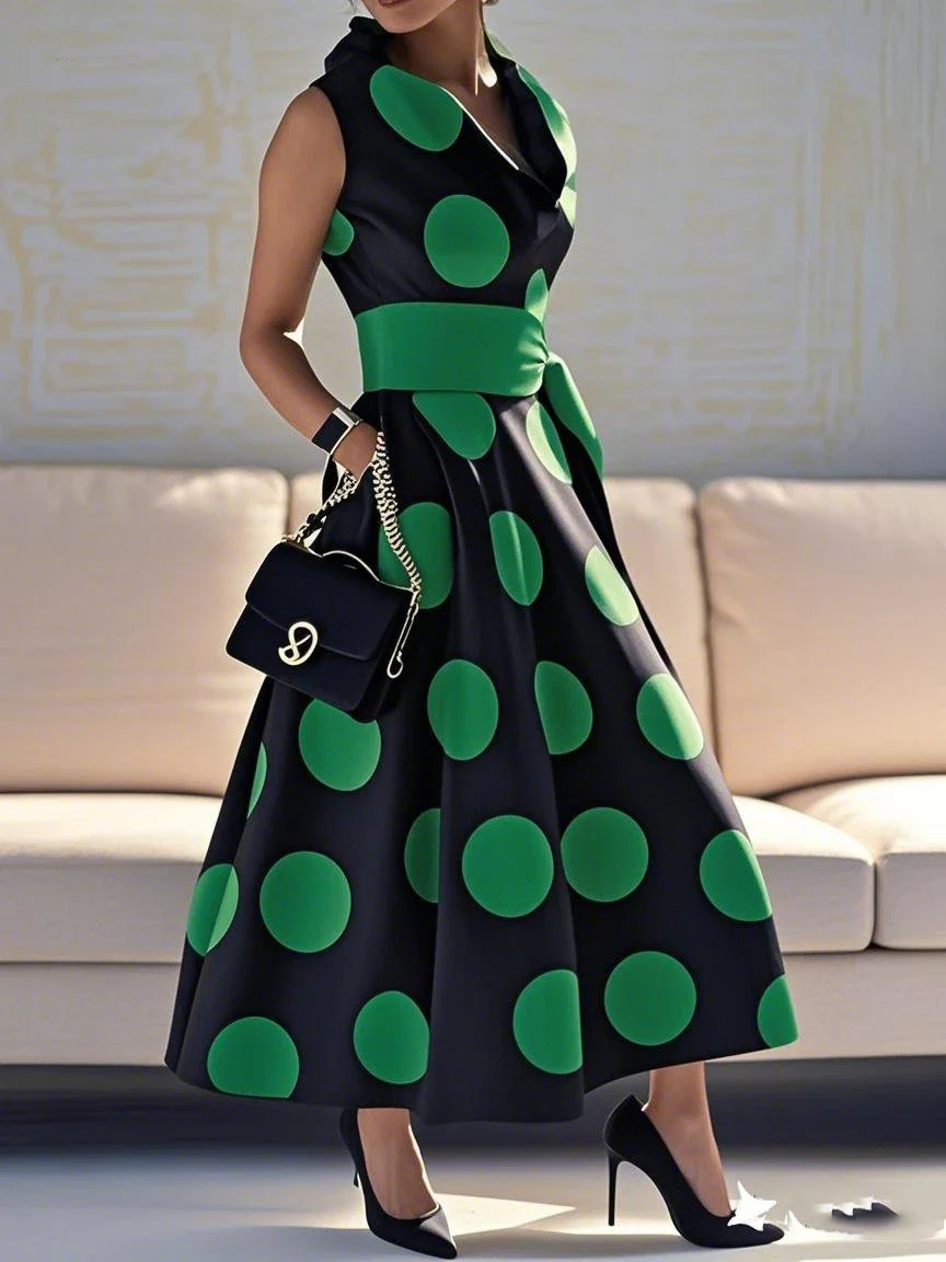 Vestidos Elegantes de Lunares - Imagen 4