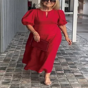 Vestido Casual Manga Bufante