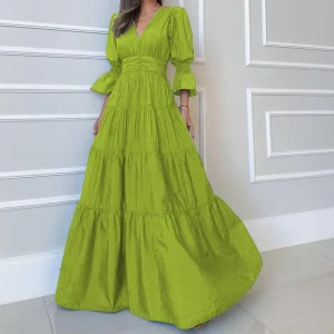Vestido Maxi Drapeado