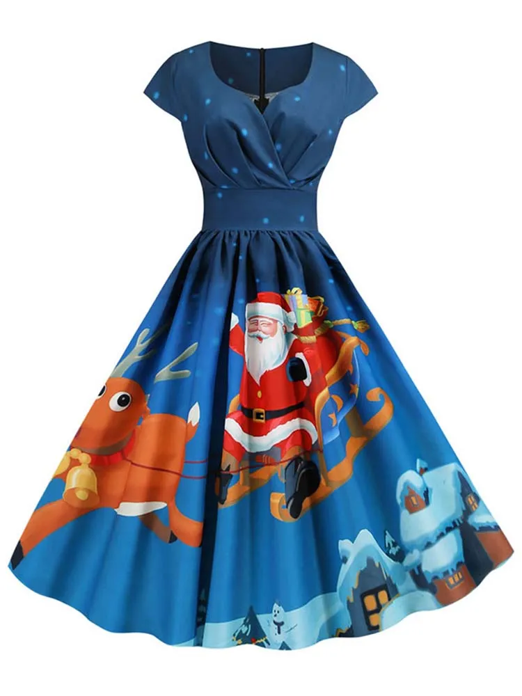 Vestido Vintage Navideño con Estilo - Imagen 6