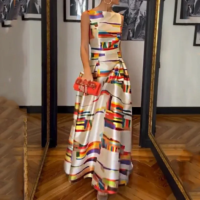 Vestido Estampado Geométrico - Imagen 2