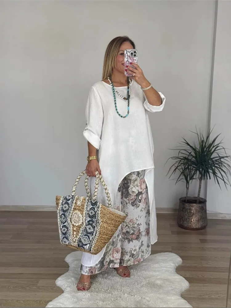 Conjunto Casual Lino y Algodón S-3XL - Imagen 3
