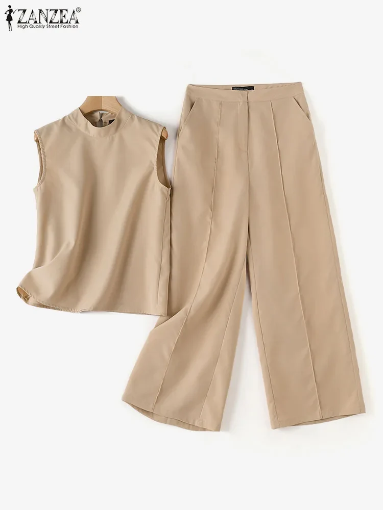 Conjunto Elegante Pantalones de Pierna Ancha - Imagen 5