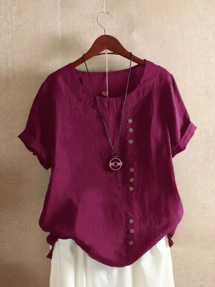 Blusas de Algodón y Lino - Imagen 4