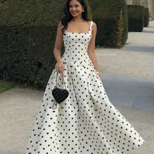 Vestido Maxi de Lunares