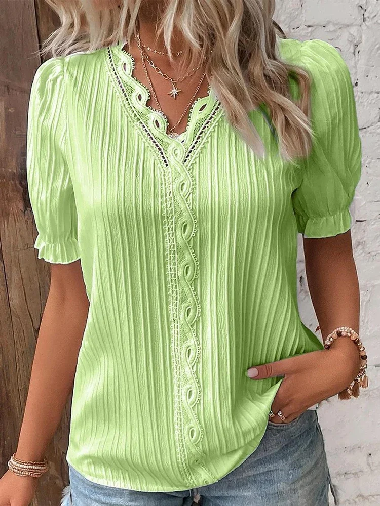 Blusa Tejida con Cuello V - Imagen 6