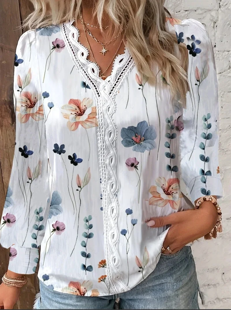 Blusa Casual de Flores Elegante - Imagen 5