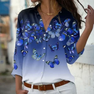 Blusa Casual Diseño Estampado S-5XL