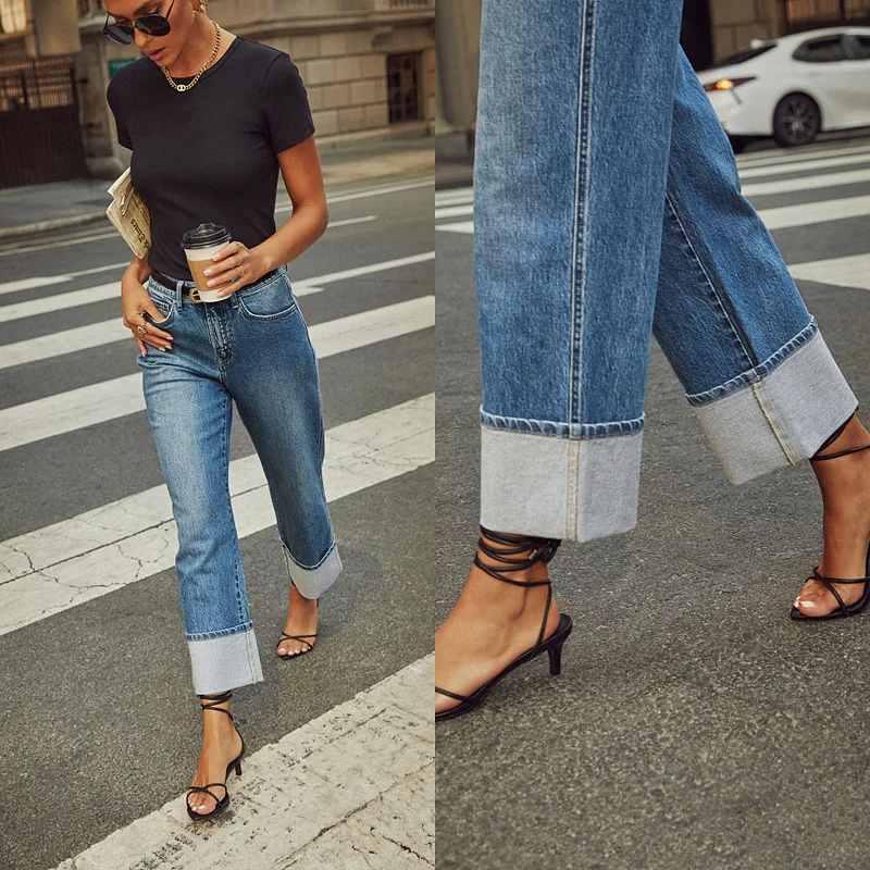 Jeans Rectos de Mujer S- XXL - Imagen 3