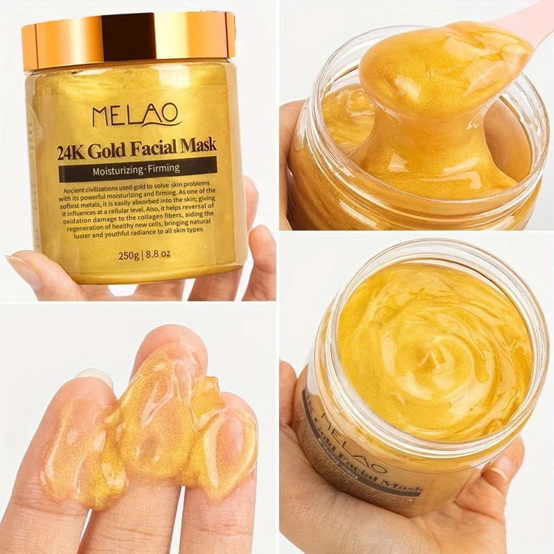 Mascarilla Facial de Oro 24K MELAO - 250g - Imagen 5