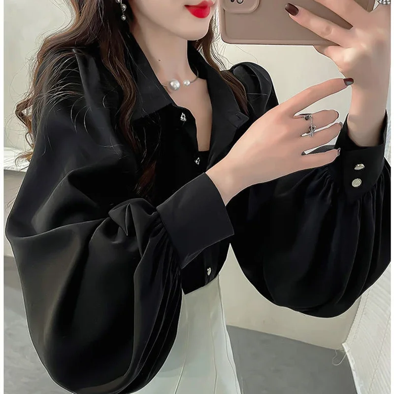 Blusa Elegante Mangas Farol - Imagen 8