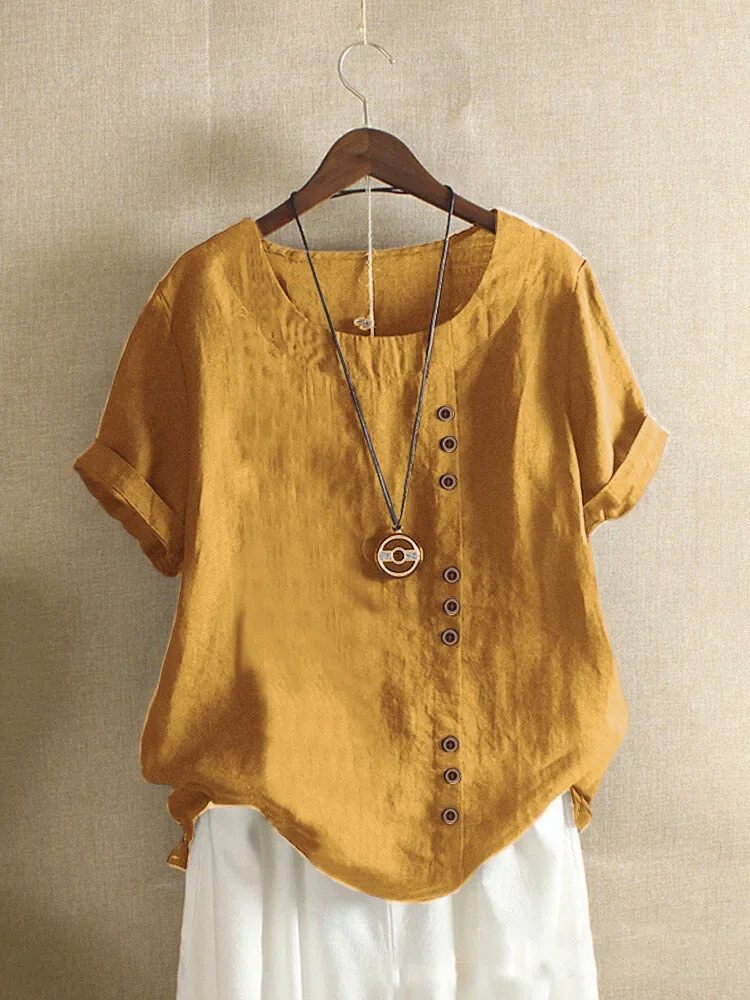 Blusas de Algodón y Lino - Imagen 7