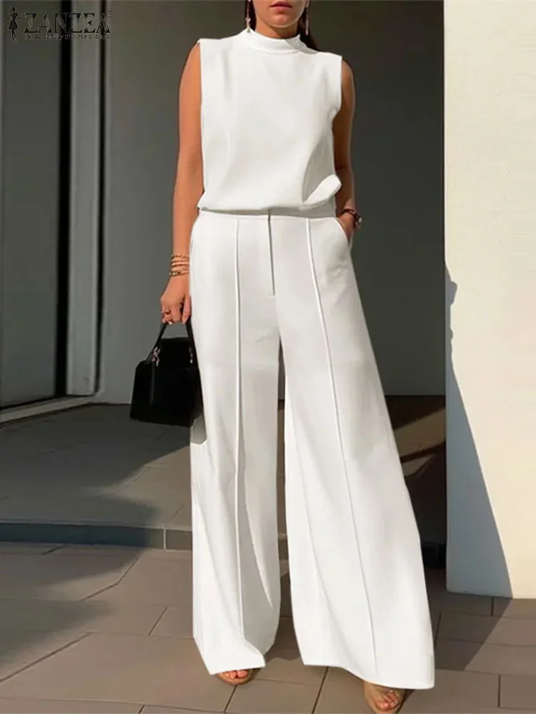 Conjunto Elegante Pantalones de Pierna Ancha - Imagen 3