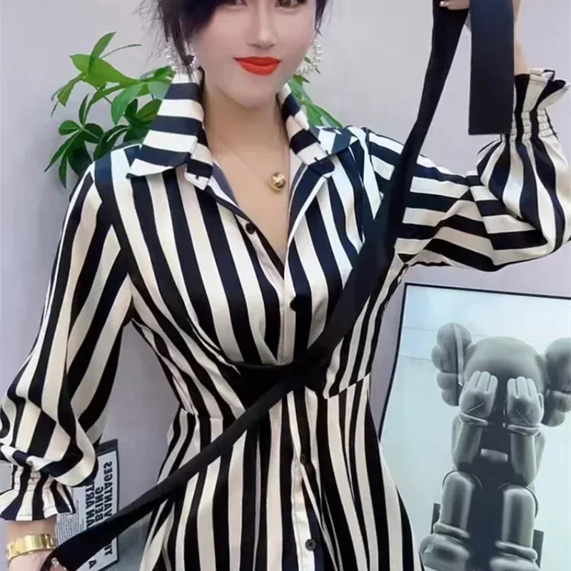 Blusa Larga de Rayas - Imagen 7