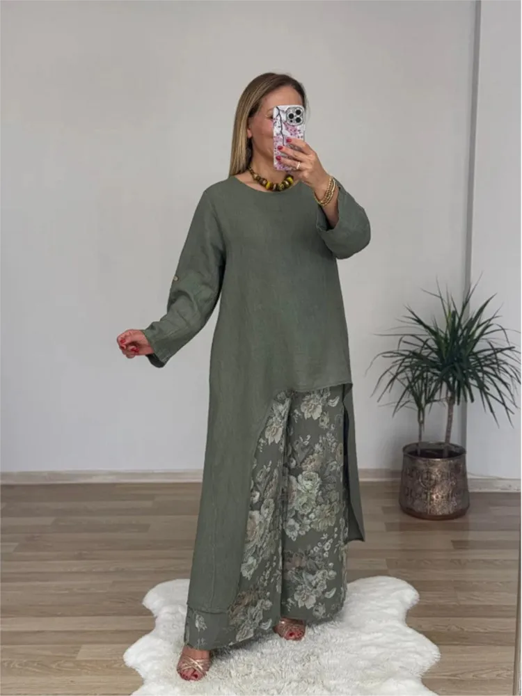 Conjunto Casual Lino y Algodón S-3XL - Imagen 6