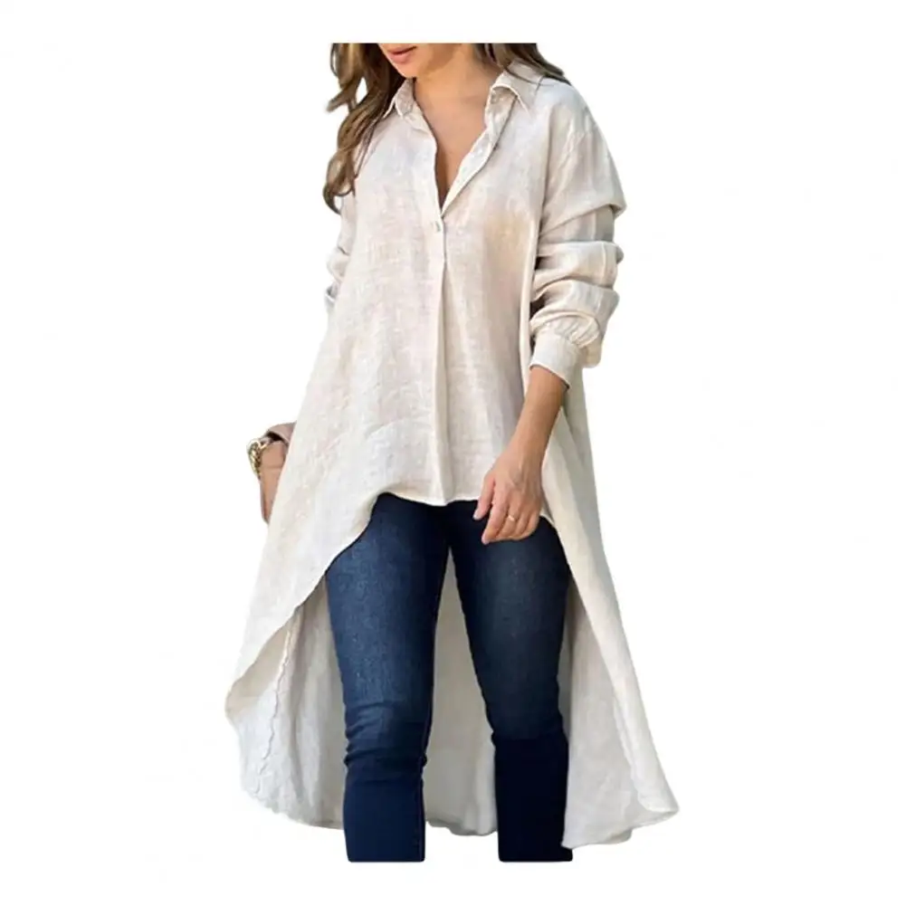Camisa de Mujer con Cuello y Mangas Largas - Imagen 5