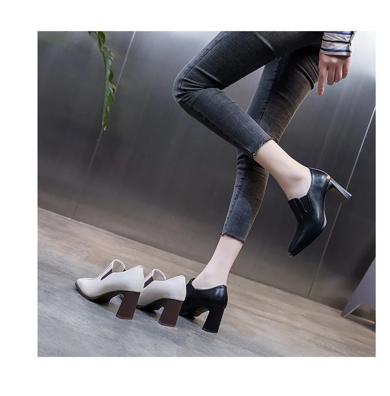 Botines de Tacón Cuadrado para Mujer - Imagen 9