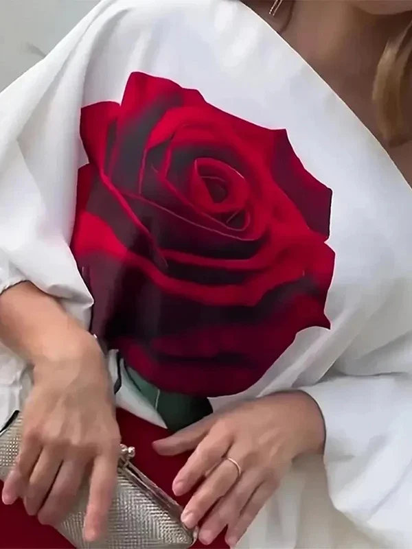 Blusa de Verano con Estampado de Rosas - Imagen 5