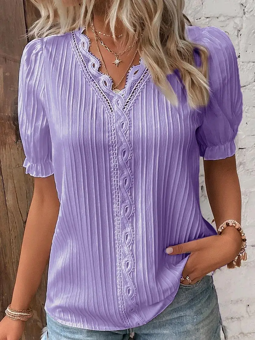 Blusa Tejida con Cuello V - Imagen 9