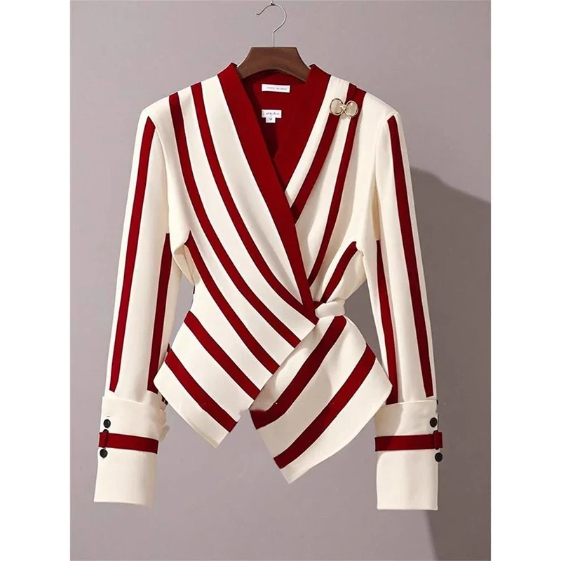 Blusa de Rayas Rojo y Blanco - Imagen 3