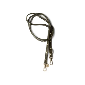 Phone strap | Slimline with Studs | Olive Green