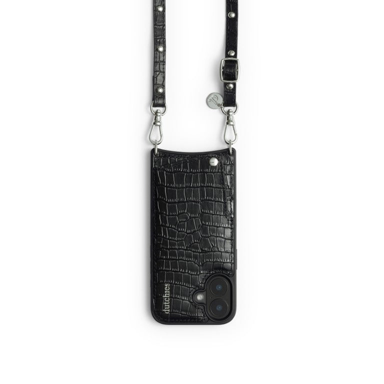 Phone Strap | Slimline Studs Silver | Noir - Imagen 8