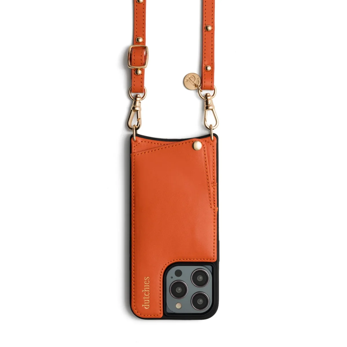 Phone strap | Slimline with Studs | Orange - Imagen 5