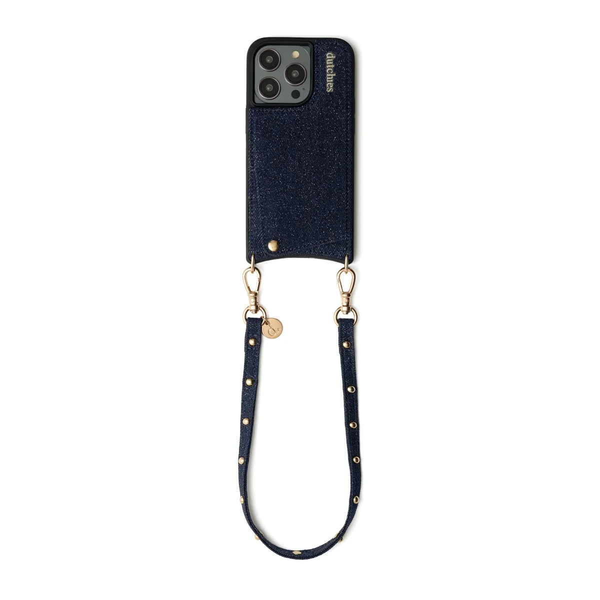 Phone Charm | Slimline Studs | Denim Glitter - Imagen 8