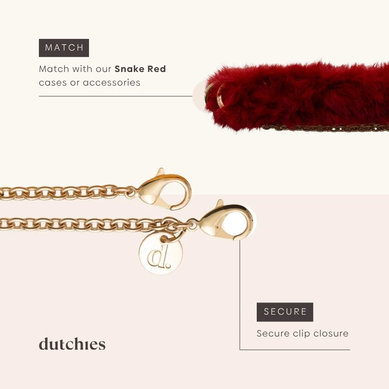Phone Chain | Spanish | Red Fluffy - Imagen 5