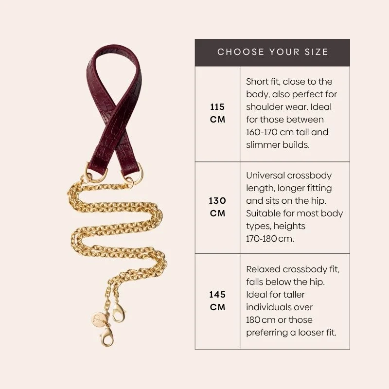 Spanish Chain Set | iPhone | Burgundy - Imagen 8