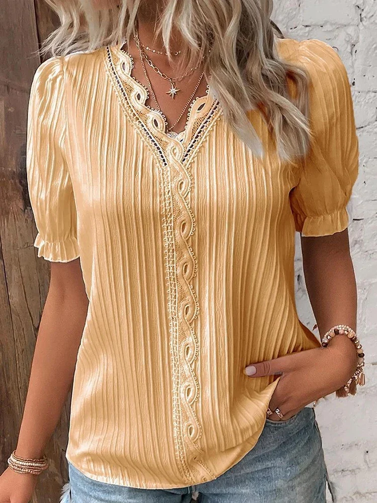 Blusa Tejida con Cuello V - Imagen 4