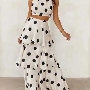 Conjunto Estampado de Lunares