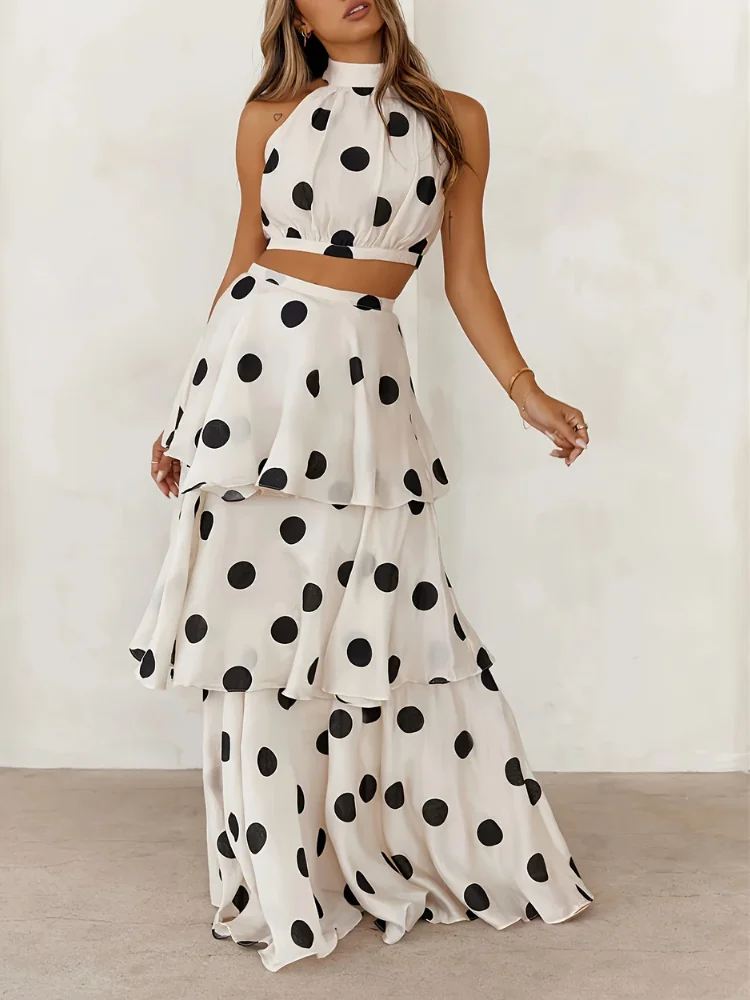 Conjunto Estampado de Lunares