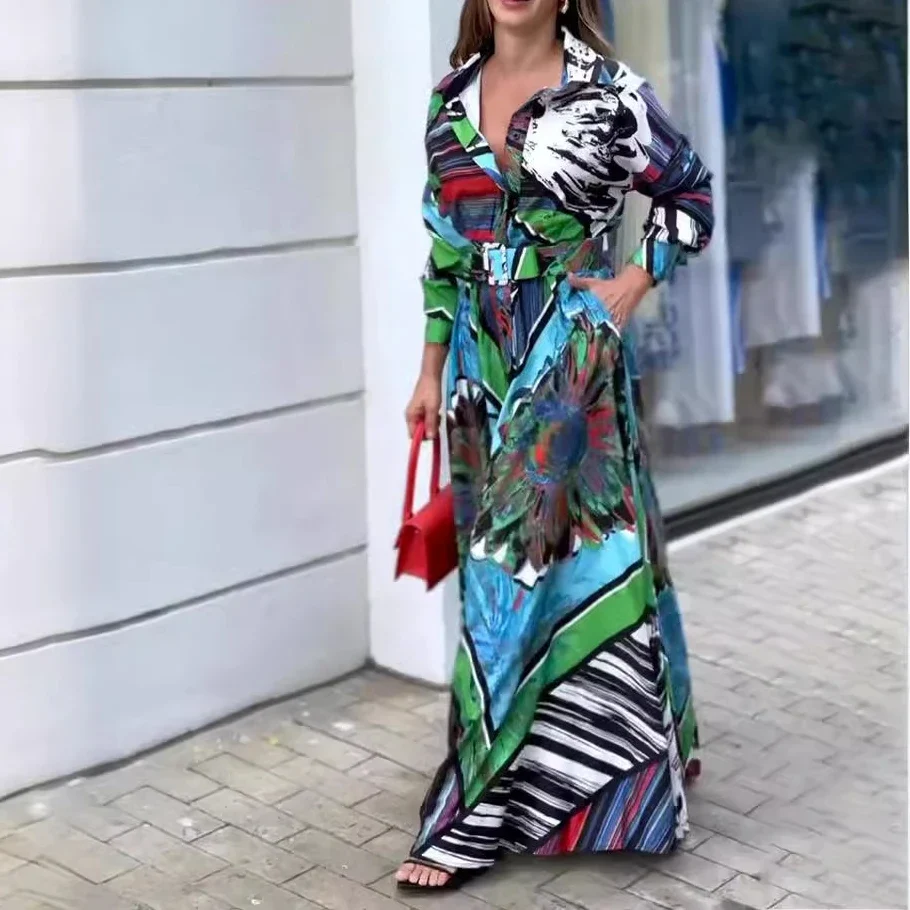 Vestido Maxi Estampado - Imagen 2