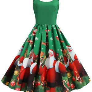 Vestido Vintage Navideño