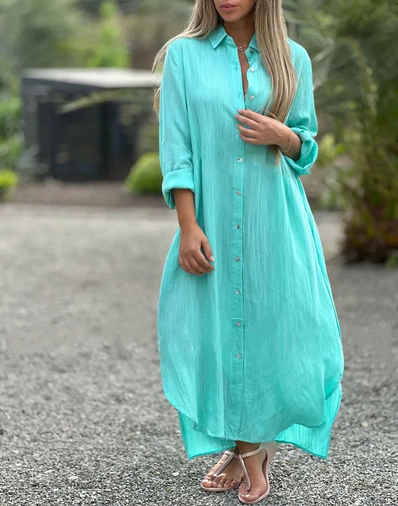 Vestido de Algodón y Lino - Imagen 7