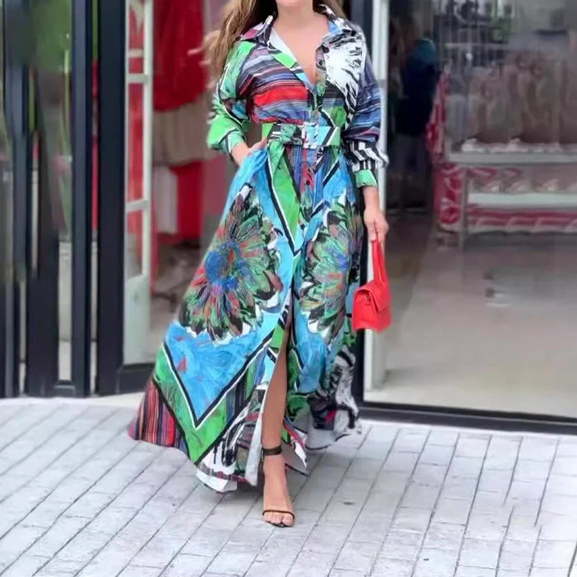 Vestido Maxi Estampado - Imagen 3