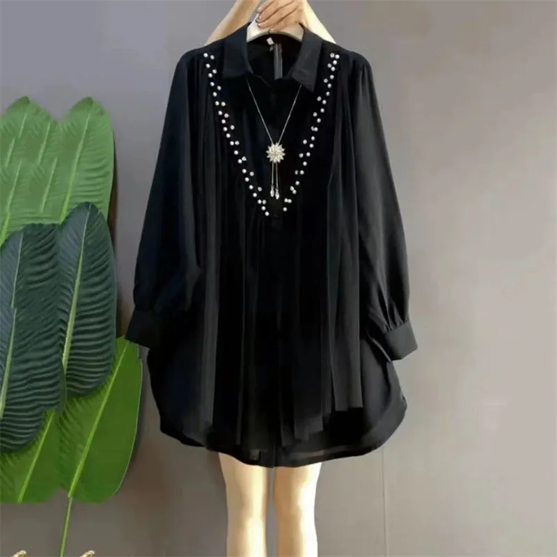Camisa Amarilla con Pedrería 2XL-3XL - Imagen 6
