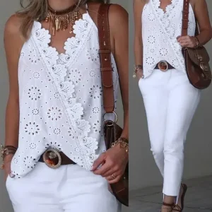 Blusa Bordado de Ojal