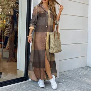 Vestido Camisero Geométrico