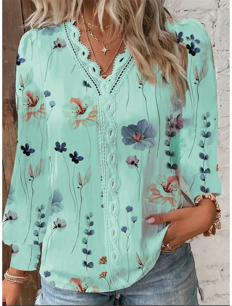Blusa Casual de Flores Elegante - Imagen 7