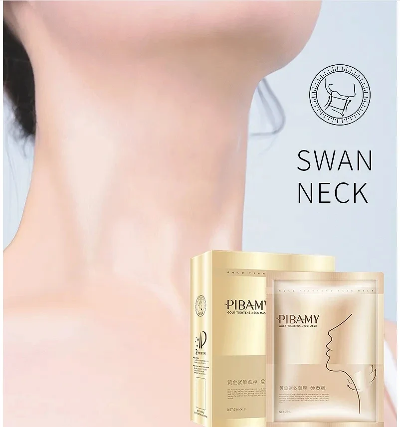 Mascarilla Reafirmante de Oro para Cuello — Pack de 10 Piezas - Imagen 3