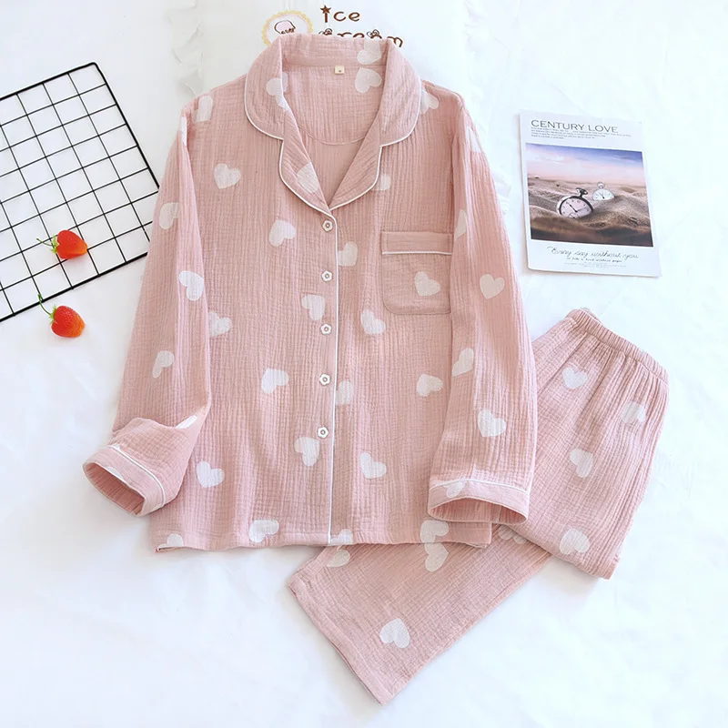 Conjunto de Pijamas de Algodón Crepé - Imagen 9