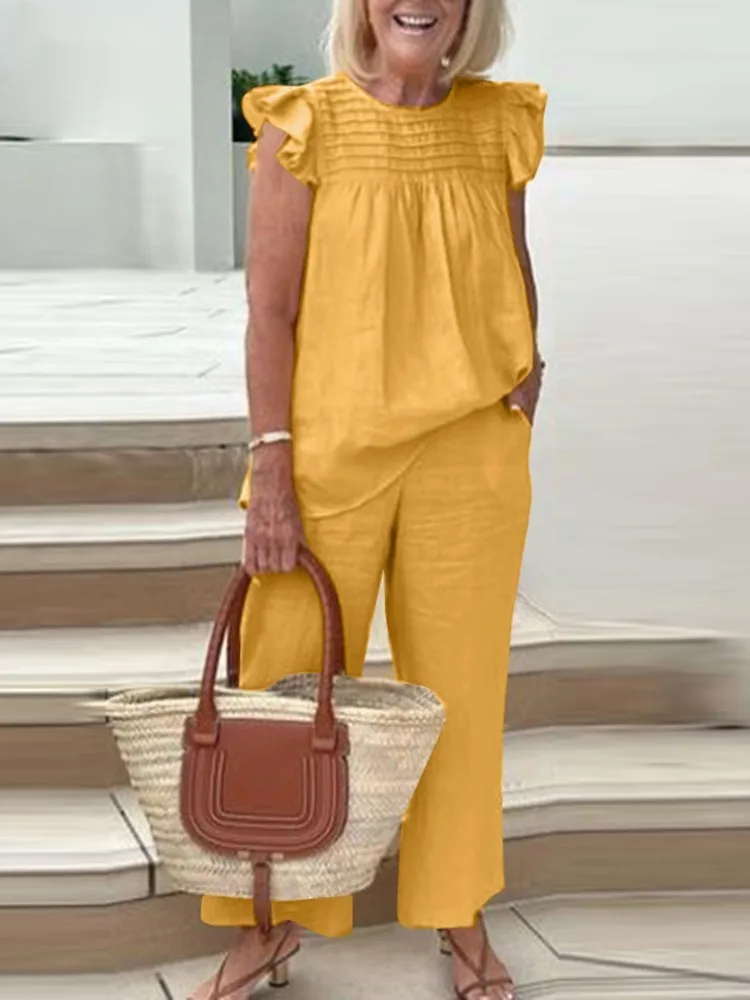 Conjunto Casual con Volantes