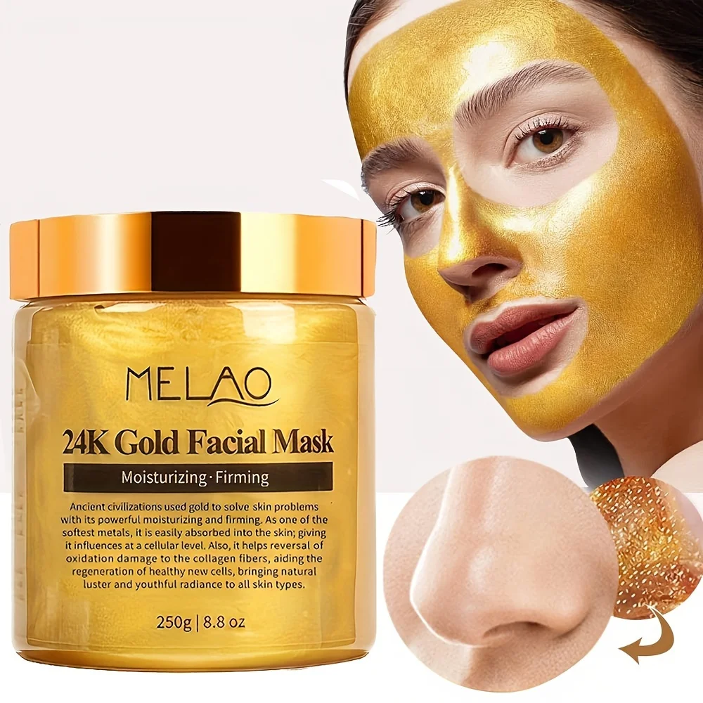 Mascarilla Facial de Oro 24K MELAO - 250g - Imagen 2