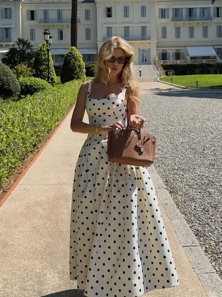 Vestido Maxi de Lunares - Imagen 4