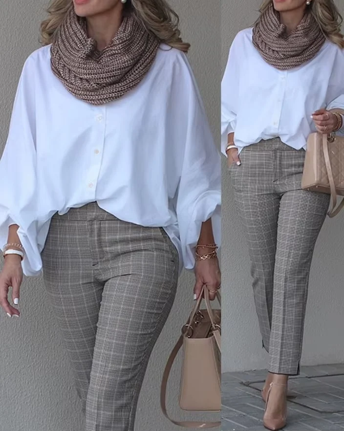 Blusa de Manga Farol con Botones - Imagen 3
