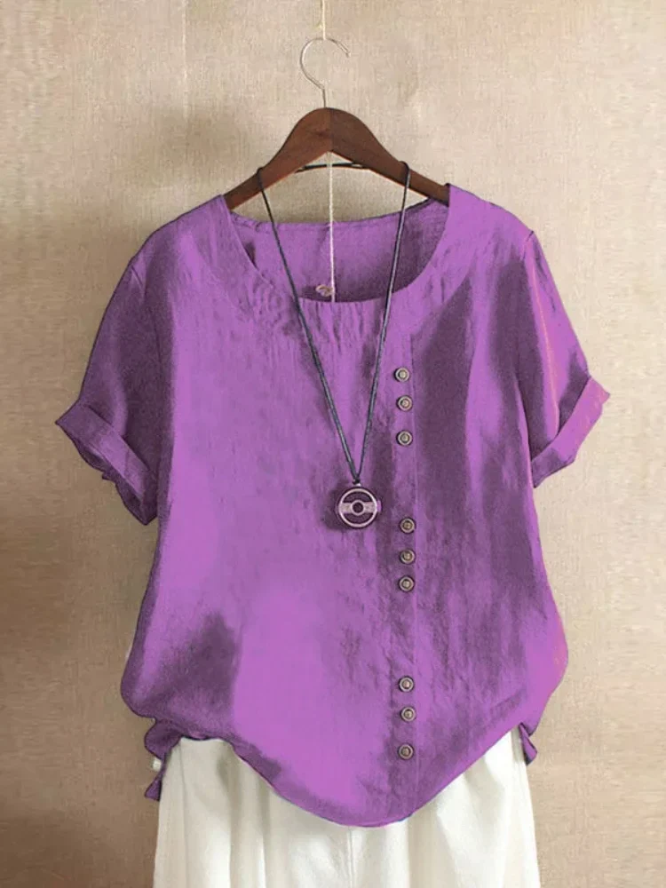 Blusas de Algodón y Lino - Imagen 9