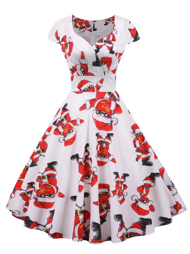 Vestido Vintage Navideño con Estilo - Imagen 9