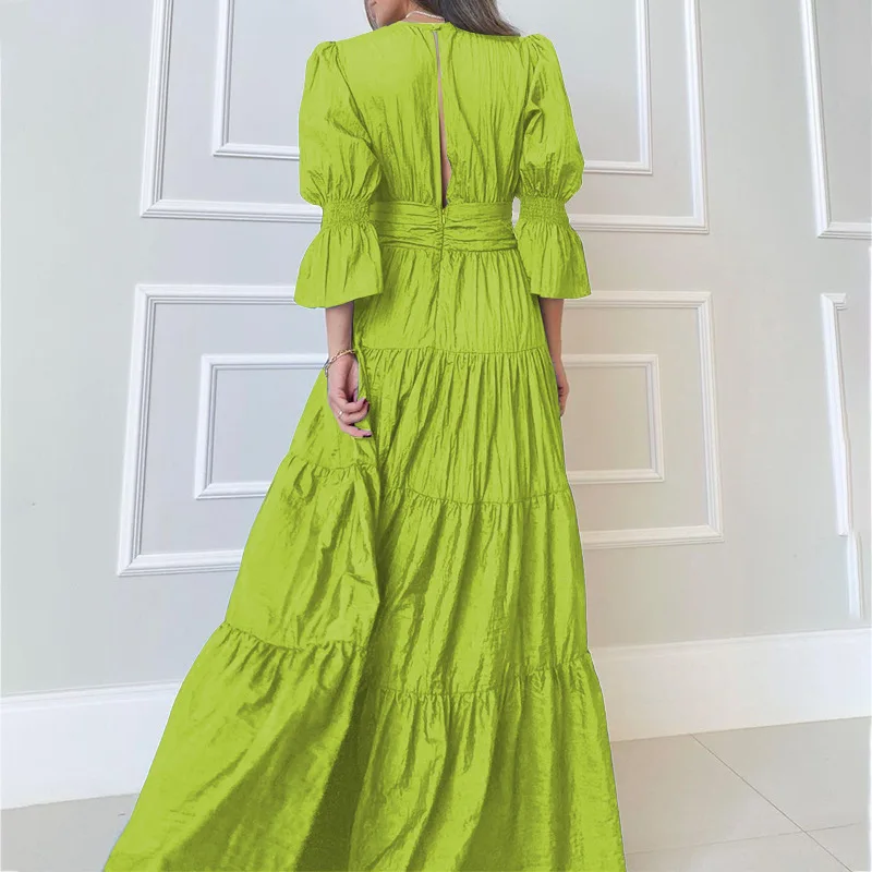 Vestido Maxi Drapeado - Imagen 3